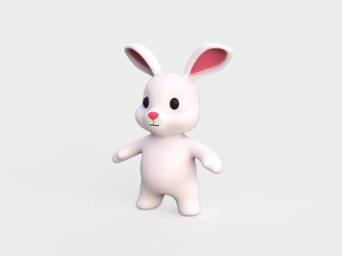 Little animal baby - Rabbit cute - Animated 3D Model