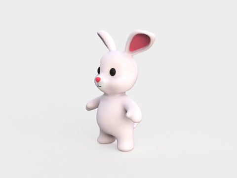 Little animal baby - Rabbit cute - Animated Modelo 3D
