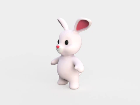 Little animal baby - Rabbit cute - Animated 3D Model