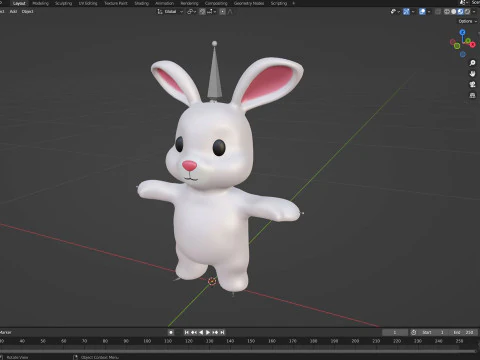 Little animal baby - Rabbit cute - Animated 3D Model