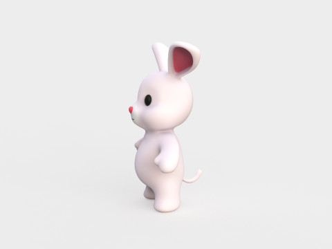 Little animal baby - Rabbit cute - Animated Modelo 3D
