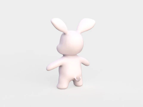 Little animal baby - Rabbit cute - Animated 3D Model
