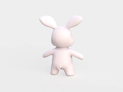 Little animal baby - Rabbit cute - Animated 3D Model