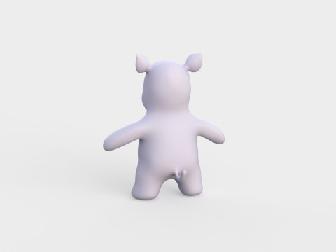 Little animal baby - Rhino cute - Animated 3D Model