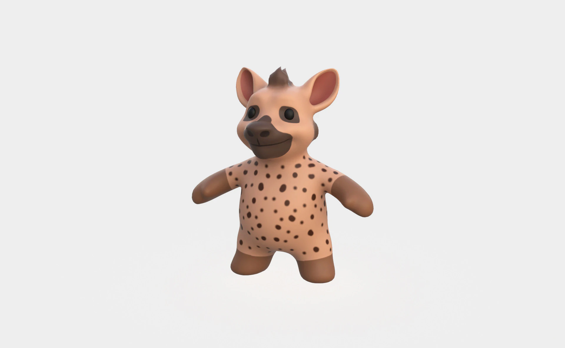 Little animal baby - Hyena cute - Animated 3D Model .c4d .max .obj .3ds .fbx .stl .blend 