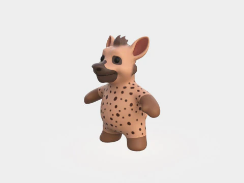 Little animal baby - Hyena cute - Animated 3D Model
