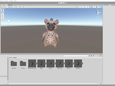 Little animal baby - Hyena cute - Animated 3D 모델