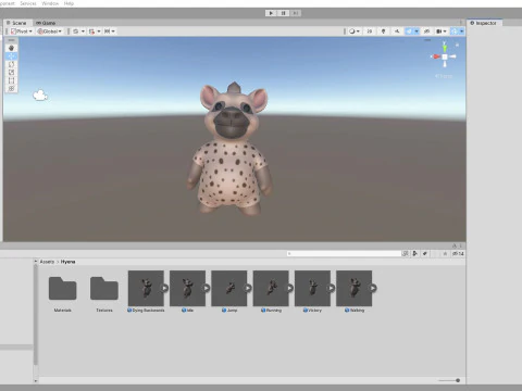 Little animal baby - Hyena cute - Animated 3D Model