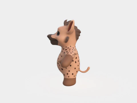 Little animal baby - Hyena cute - Animated 3D Model