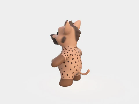 Little animal baby - Hyena cute - Animated 3D Model