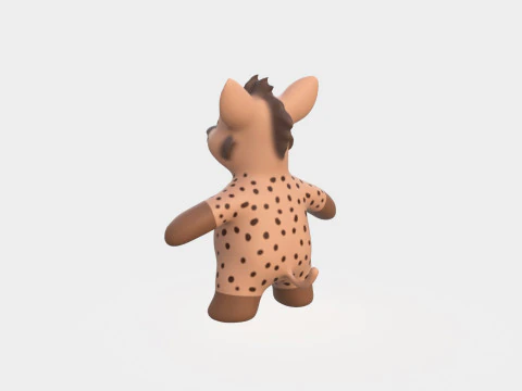 Little animal baby - Hyena cute - Animated 3D Model
