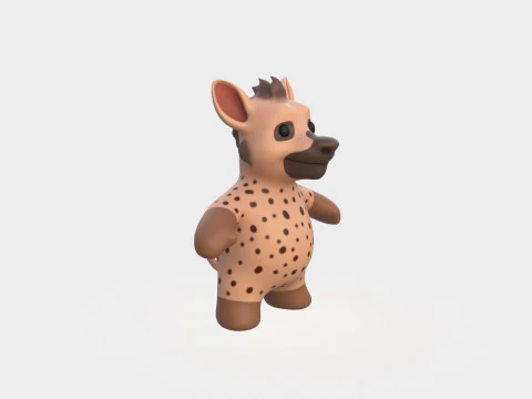 Little animal baby - Hyena cute - Animated 3D Model