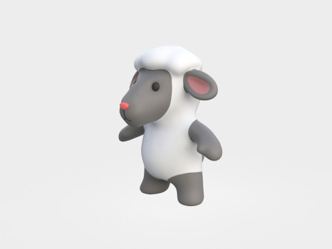 Little animal baby - Sheep cute - Animated Modelo 3D