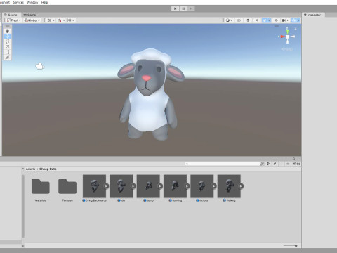 Little animal baby - Sheep cute - Animated Modelo 3D