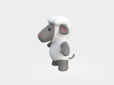 Little animal baby - Sheep cute - Animated Modelo 3D