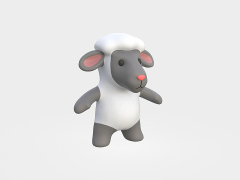 Little animal baby - Sheep cute - Animated Modelo 3D