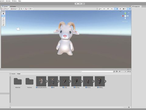 Little animal baby - Goat cute - Animated 3D Модель