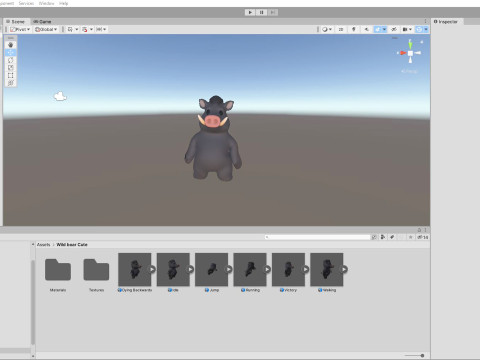 Little animal baby - Wild Boar cute - Animated 3D Model