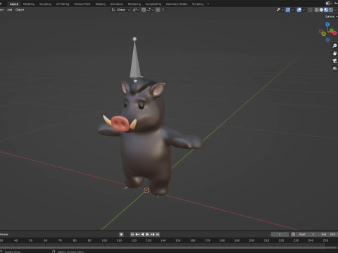 Little animal baby - Wild Boar cute - Animated 3D Model