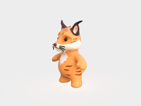 Little animal baby - Lynx cute - Animated 3D 모델
