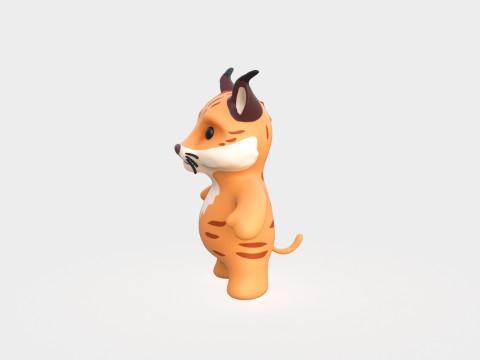 Little animal baby - Lynx cute - Animated 3D 모델