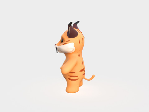 Little animal baby - Lynx cute - Animated 3D 모델