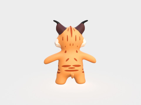 Little animal baby - Lynx cute - Animated 3D 모델