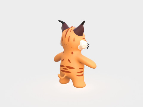 Little animal baby - Lynx cute - Animated 3D 모델