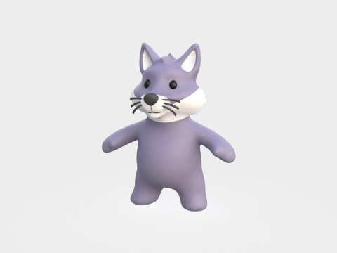 Little animal baby - Wolf cute - Animated 3Dモデル
