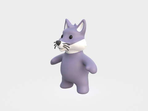 Little animal baby - Wolf cute - Animated 3D Model