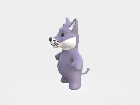 Little animal baby - Wolf cute - Animated 3D Model