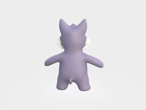 Little animal baby - Wolf cute - Animated 3D Model