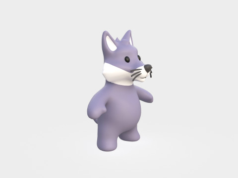 Little animal baby - Wolf cute - Animated 3D Model