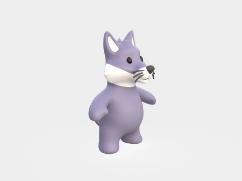 Little animal baby - Wolf cute - Animated 3D Model
