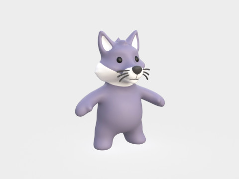 Little animal baby - Wolf cute - Animated 3D Model