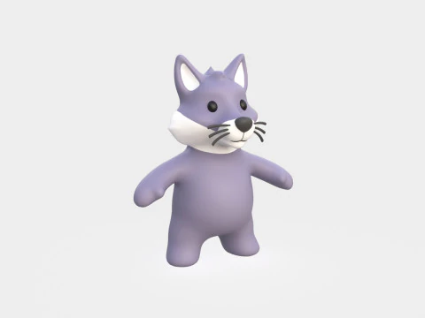 Little animal baby - Wolf cute - Animated 3D Model