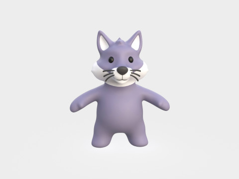 Little animal baby - Wolf cute - Animated 3D Model