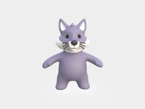 Little animal baby - Wolf cute - Animated 3D Model
