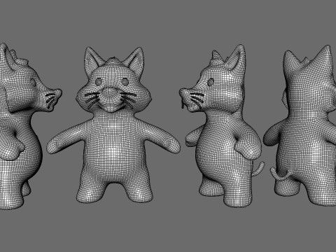 Little animal baby - Wolf cute - Animated 3D Model