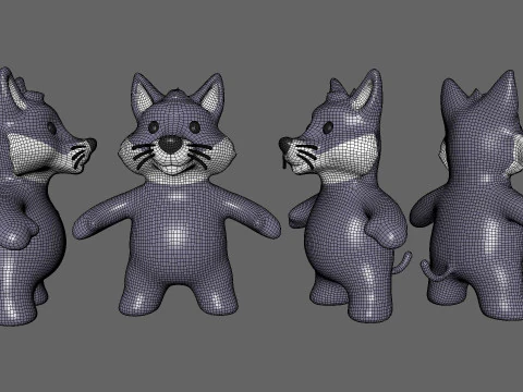 Little animal baby - Wolf cute - Animated 3D Model