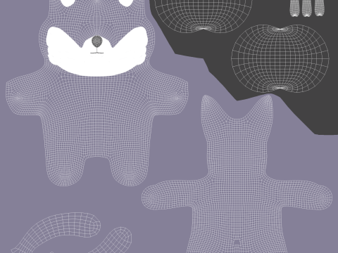 Little animal baby - Wolf cute - Animated 3D Model