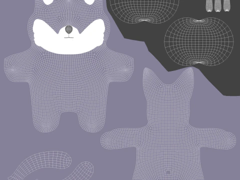 Little animal baby - Wolf cute - Animated 3D Model