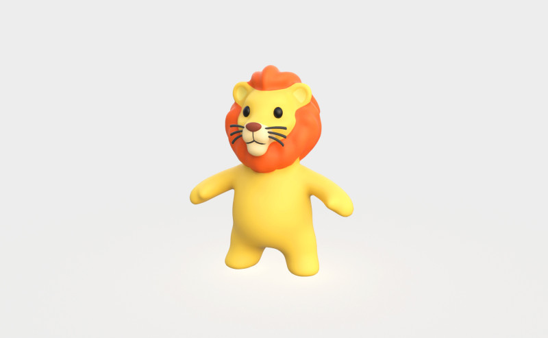 Little animal baby - Lion cute - Animated 3D-Modell .c4d .max .obj .3ds .fbx .stl .blend 