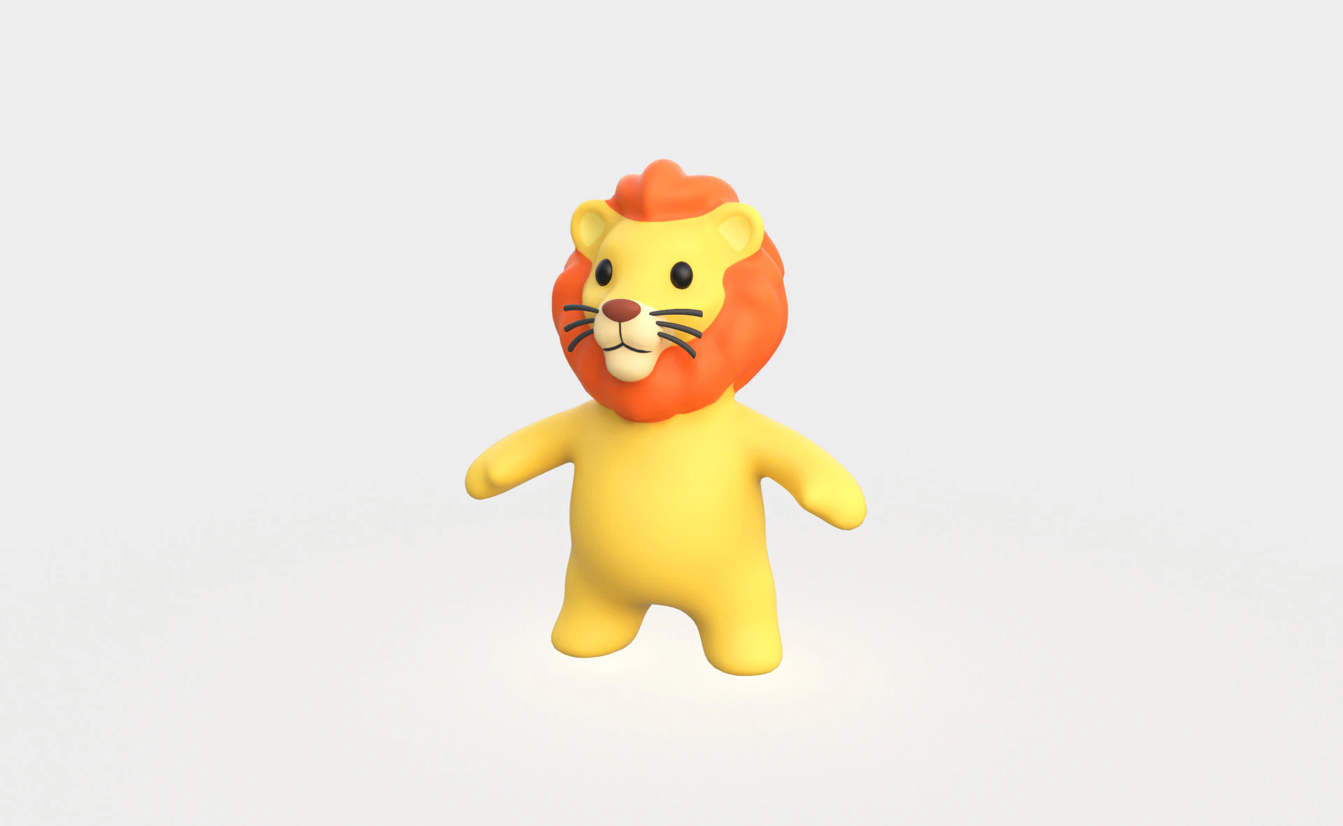 Little animal baby - Lion cute - Animated 3D Model .c4d .max .obj .3ds .fbx .stl .blend 