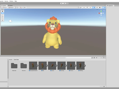 Little animal baby - Lion cute - Animated 3D-Modell