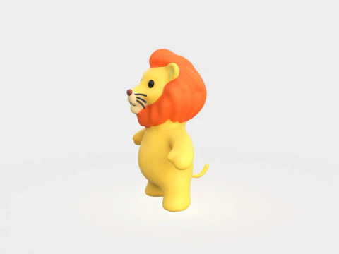 Little animal baby - Lion cute - Animated 3D Model