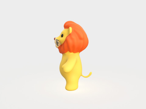 Little animal baby - Lion cute - Animated 3D-Modell