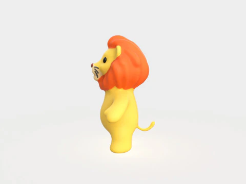 Little animal baby - Lion cute - Animated 3D Model