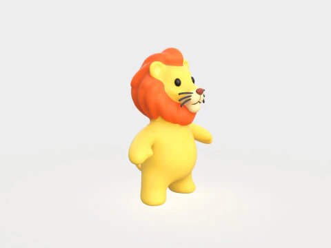 Little animal baby - Lion cute - Animated 3D Model