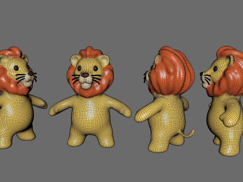 Little animal baby - Lion cute - Animated 3D-Modell